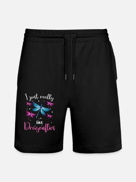 Libellule Libellules Insectes Nature - Short de jogging bio TRAINER Stanley/Stella unisexe - noir