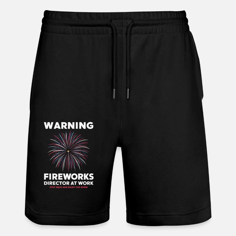 Pyrotechniker Feuerwerk Pyrotechnik - Stanley/Stella Unisex Bio Joggingshorts Trainer  - Schwarz