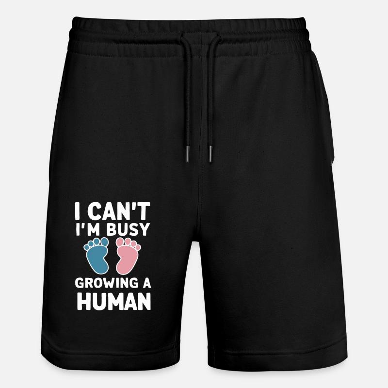 Grossesse Grossesse Accouchement - Short de jogging bio TRAINER Stanley/Stella unisexe - noir