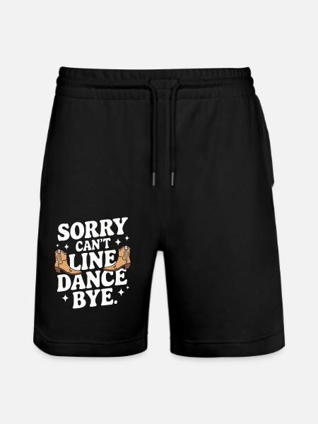 Line Dancing Dancing Dancers - Stanley/Stella Trainer Unisex Organic Jogging Shorts - black