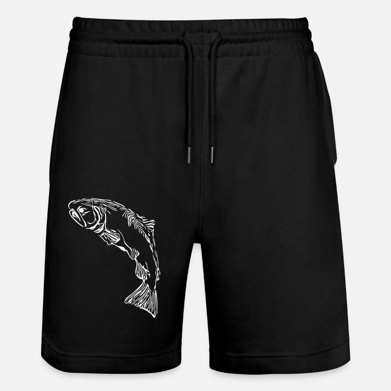 Saumons - Short de jogging bio TRAINER Stanley/Stella unisexe - noir