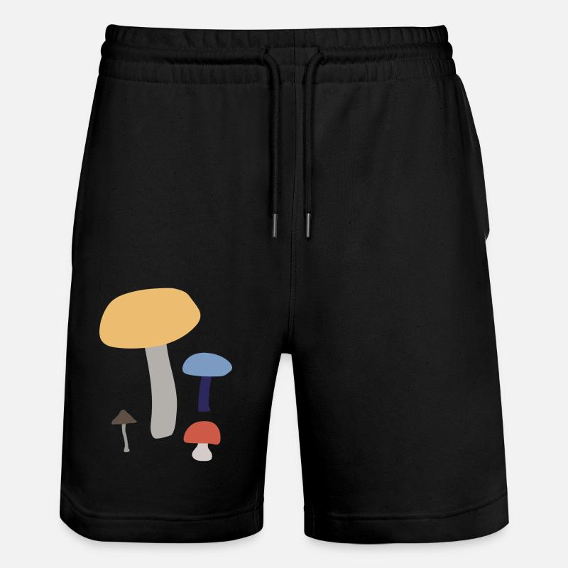 champignons - Short de jogging bio TRAINER Stanley/Stella unisexe - noir