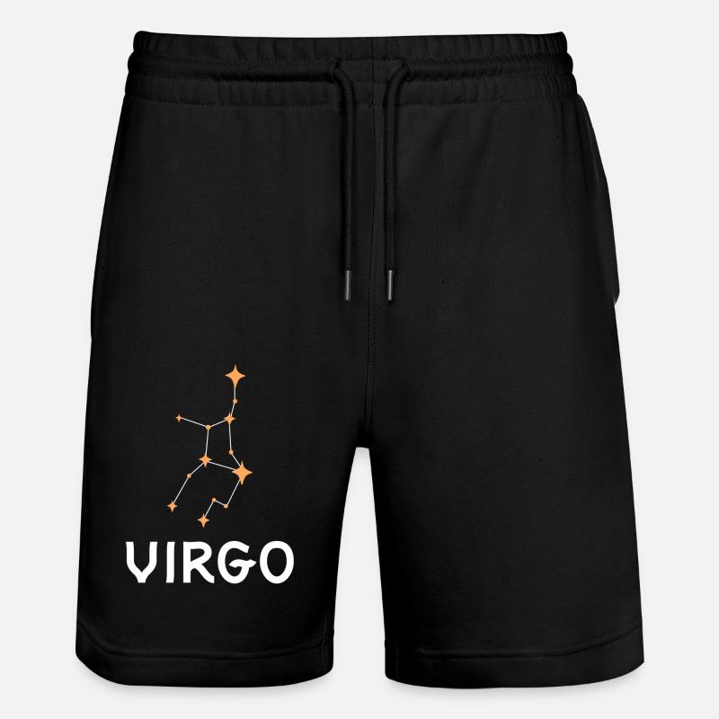 Sternzeichen Jungfrau - Stanley/Stella Unisex Bio Joggingshorts Trainer  - Schwarz