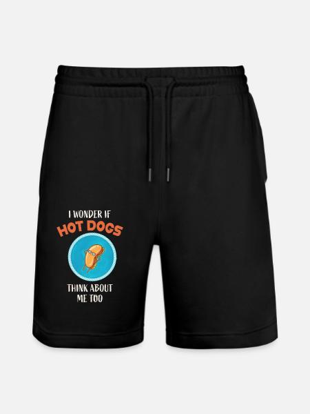 Hot Dog Hot dogs - Stanley/Stella Trainer Unisex Organic Jogging Shorts - black