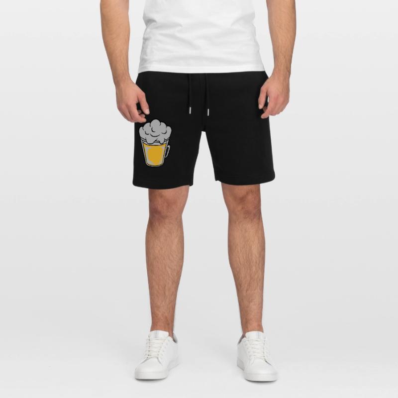 Comic Bier von oben Stanley/Stella Unisex Bio Joggingshorts Trainer 