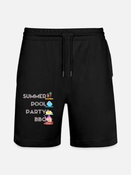 Barbecue Party - BBQ - Stanley/Stella Trainer Unisex Organic Jogging Shorts - black
