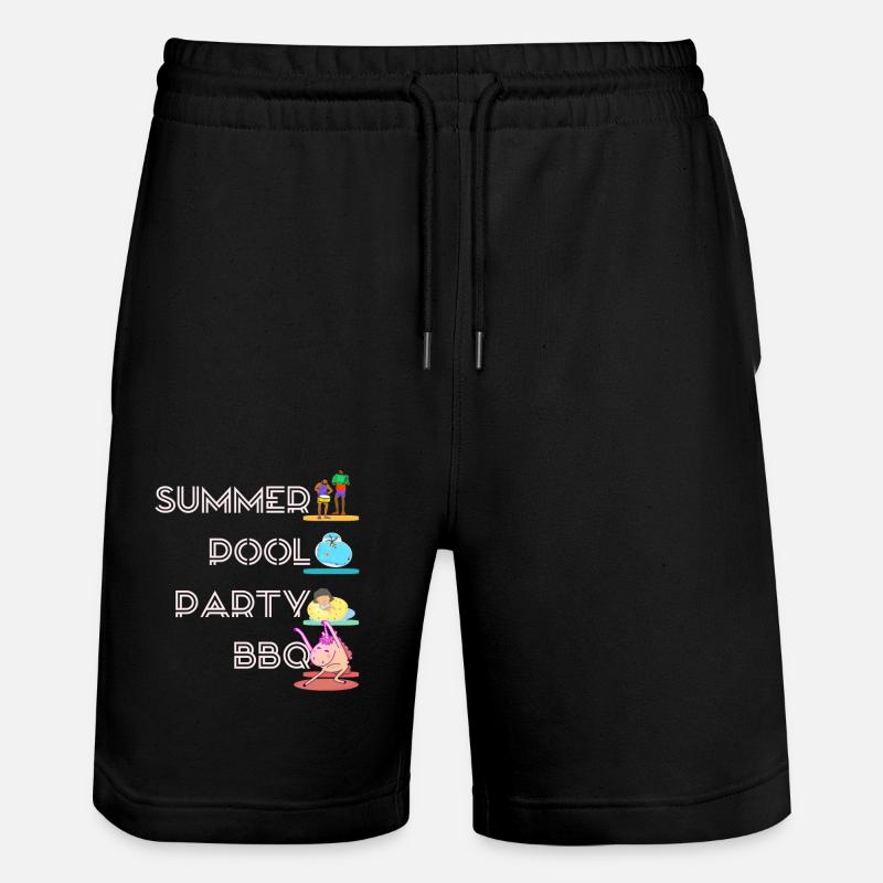 Barbecue Party - BBQ - Short de jogging bio TRAINER Stanley/Stella unisexe - noir