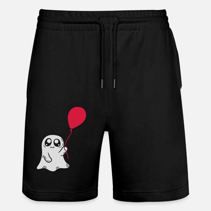 Luftballon Geist Comic Design - Stanley/Stella Unisex Bio Joggingshorts Trainer  - Schwarz
