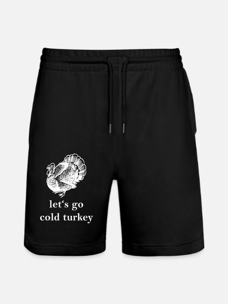 Truthahn - Stanley/Stella Unisex Bio Joggingshorts Trainer  - Schwarz