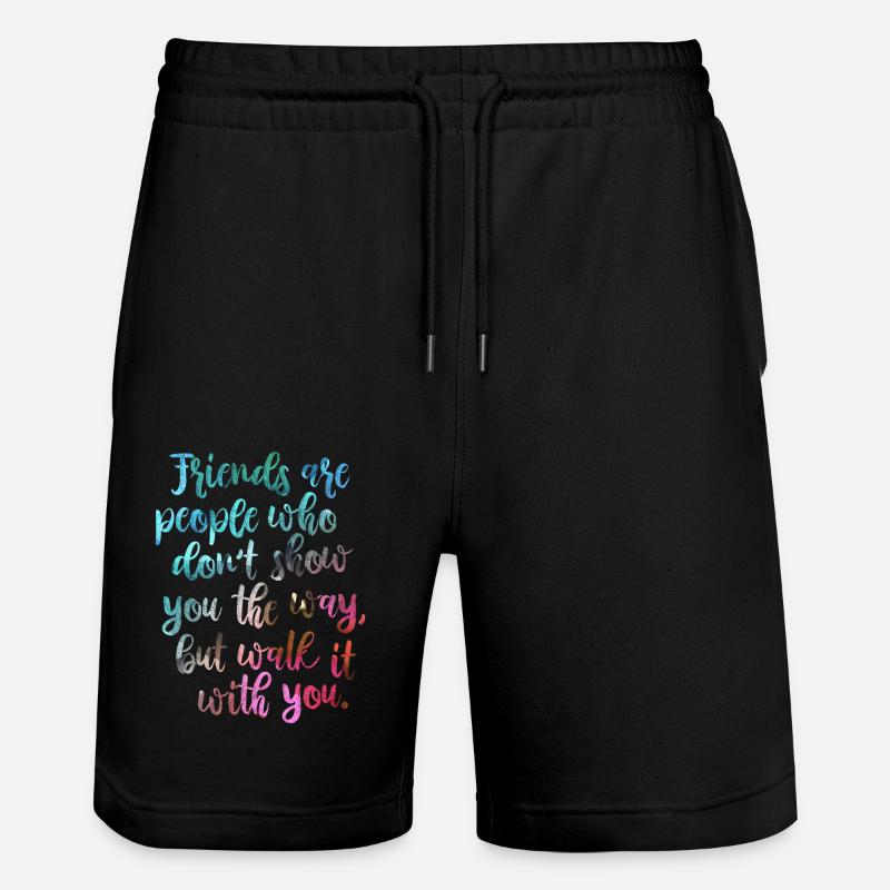 Bons amis - Short de jogging bio TRAINER Stanley/Stella unisexe - noir