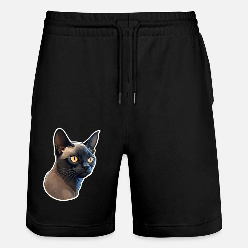 Chat birman - Short de jogging bio TRAINER Stanley/Stella unisexe - noir