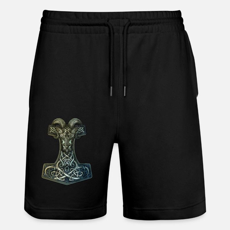 Mjölnir - Stanley/Stella Unisex Bio Joggingshorts Trainer  - Schwarz