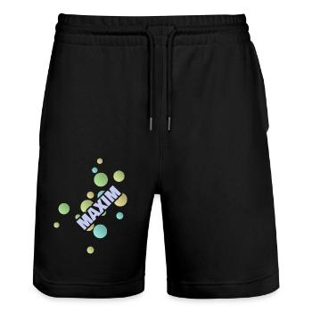 Université des sciences appliquées Maxim - Short de jogging bio TRAINER Stanley/Stella unisexe - noir - Devant - Nik (191cm) & Marisol (170cm)