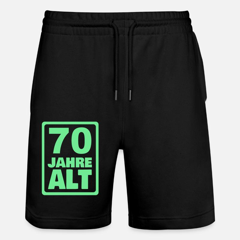70 ans - Short de jogging bio TRAINER Stanley/Stella unisexe - noir