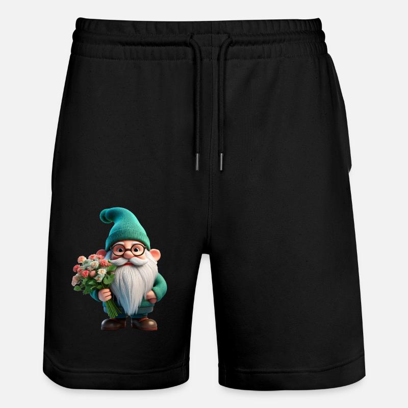 Nain de jardin Saint-Valentin - Short de jogging bio TRAINER Stanley/Stella unisexe - noir