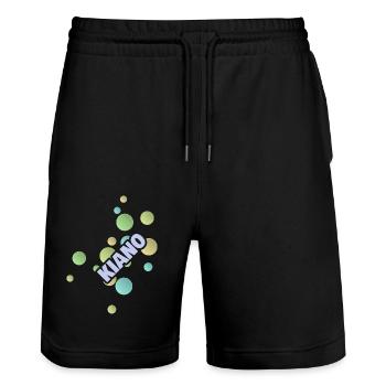 Université des sciences appliquées de Kiano - Short de jogging bio TRAINER Stanley/Stella unisexe - noir - Devant - Nik (191cm) & Marisol (170cm)