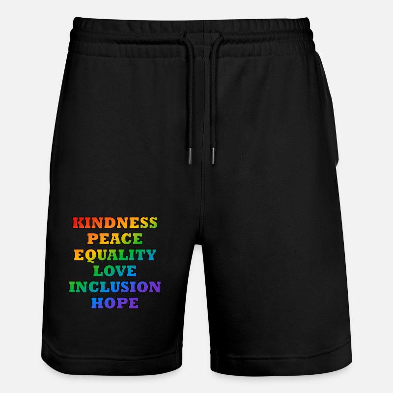 Valeurs de la fierté LGBTQ - Short de jogging bio TRAINER Stanley/Stella unisexe - noir