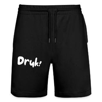 Druck! Antwerpen Dialekt Hemden - Stanley/Stella Unisex Bio Joggingshorts Trainer  - Schwarz - Vorne - Nik (191cm) & Marisol (170cm)