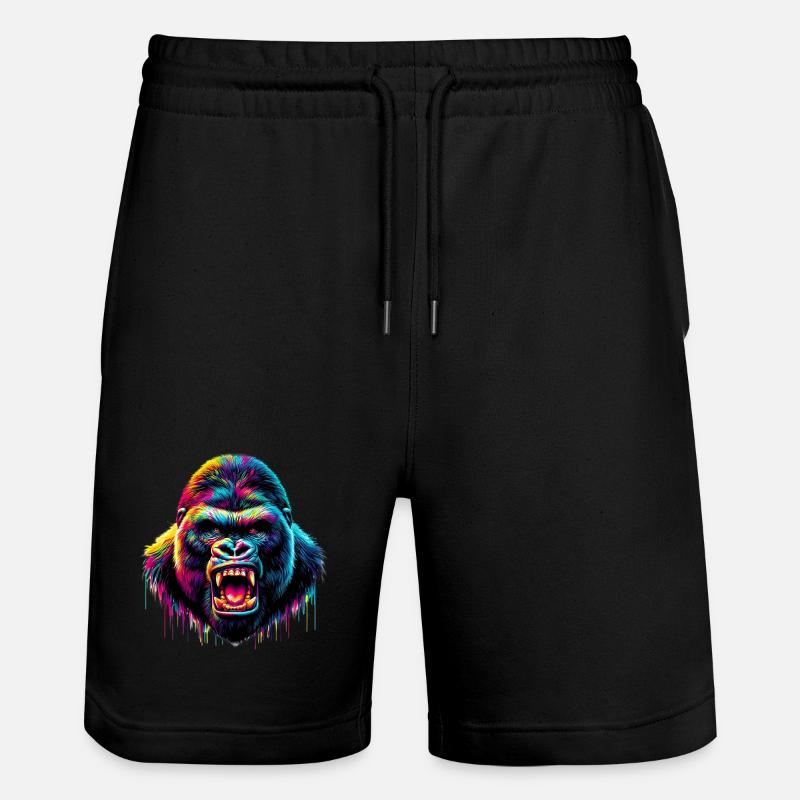 Gorille - Short de jogging bio TRAINER Stanley/Stella unisexe - noir