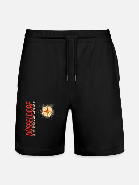 Düsseldorf - Stanley/Stella Unisex Bio Joggingshorts Trainer - Schwarz