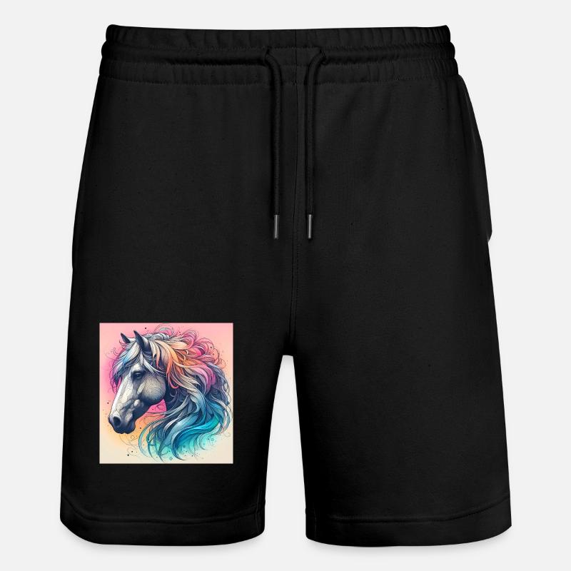 cheval - Short de jogging bio TRAINER Stanley/Stella unisexe - noir