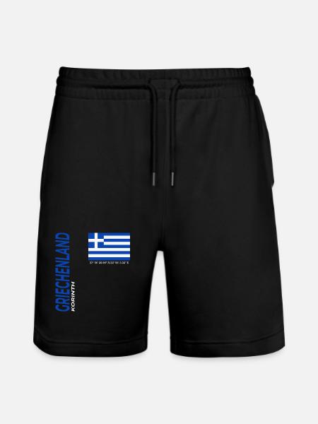 Korinth - Stanley/Stella Unisex Bio Joggingshorts Trainer  - Schwarz