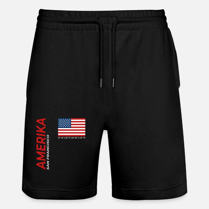 San Francisco - Short de jogging bio TRAINER Stanley/Stella unisexe - noir
