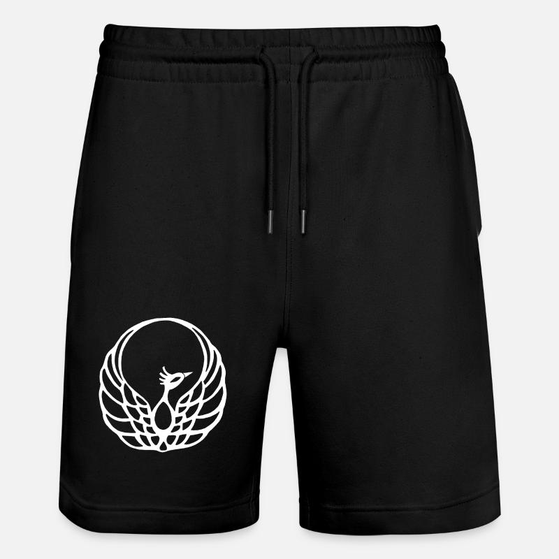 White Phoenix - Stanley/Stella Trainer Unisex Organic Jogging Shorts - black
