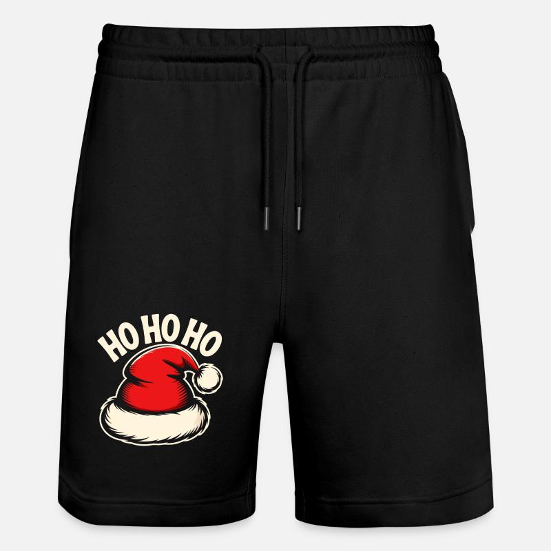 Ho Ho Ho Santa Hat - Stanley/Stella Unisex Bio Joggingshorts Trainer  - Schwarz