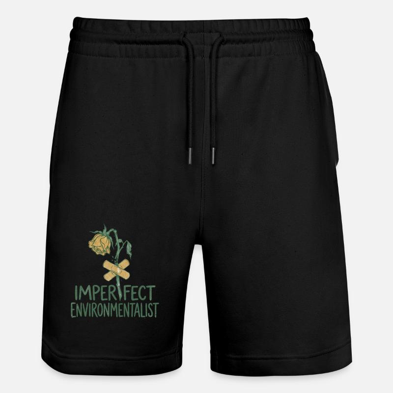 Broken Flower - Stanley/Stella Trainer Unisex Organic Jogging Shorts - black