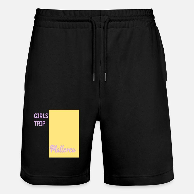 Mädchen Mallorca - Stanley/Stella Unisex Bio Joggingshorts Trainer - Schwarz