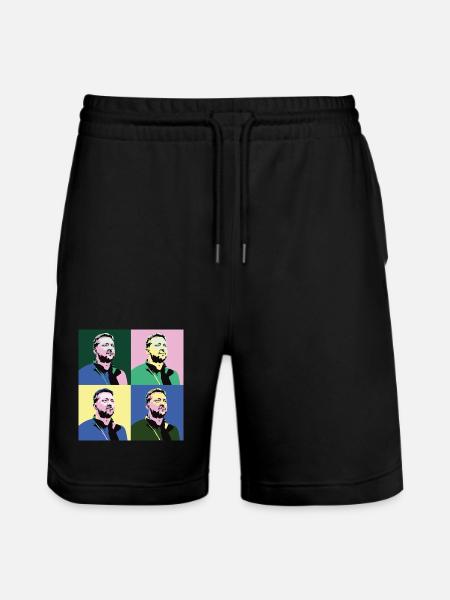 Zelensky Pop-Art - Stanley/Stella Trainer Unisex Organic Jogging Shorts - black