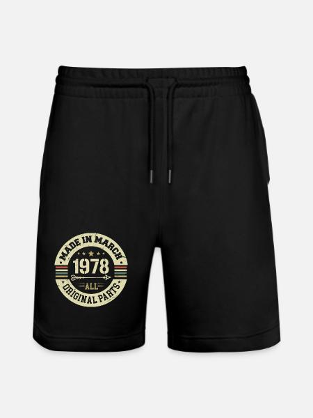 Legendary since March 1978 - Stanley/Stella Trainer Unisex Organic Jogging Shorts - black
