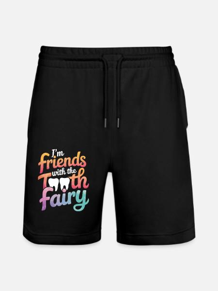 Dentist Dental Assistant Teeth - Stanley/Stella Trainer Unisex Organic Jogging Shorts - black