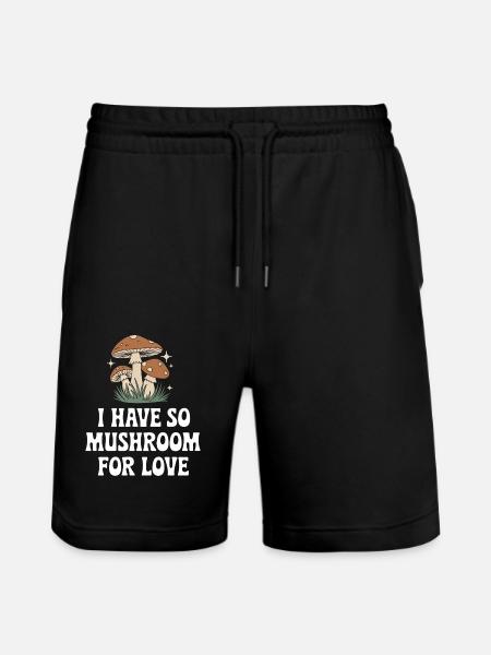 Champignons Champignons Champignon Champignon - Short de jogging bio TRAINER Stanley/Stella unisexe - noir