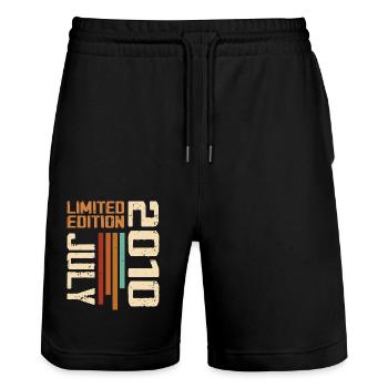 July 2010 Birthday Gift 2010 July 2010 - Stanley/Stella Trainer Unisex Organic Jogging Shorts - black - Front - Nik (191cm) & Marisol (170cm)