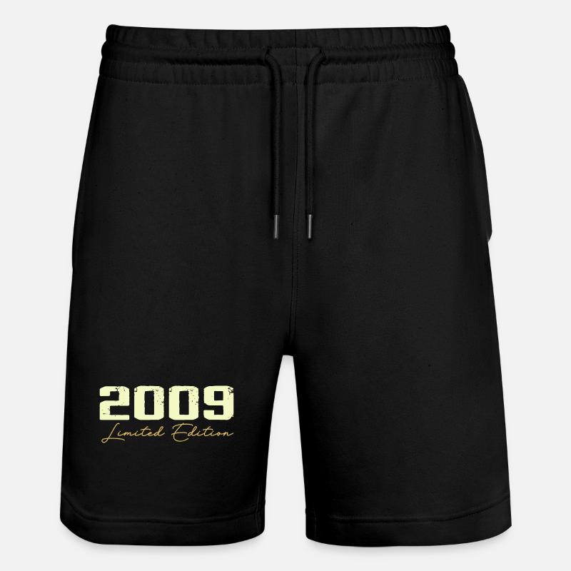 2009 Limitierte Auflage - 2009 Geburtstagsgeschenk - Stanley/Stella Unisex Bio Joggingshorts Trainer  - Schwarz
