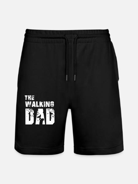 The Walking Dad - Stanley/Stella Trainer Unisex Organic Jogging Shorts - black