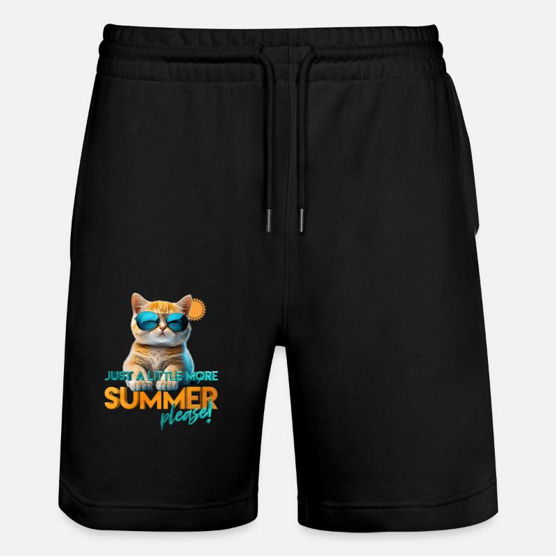 Chat d’été - Short de jogging bio TRAINER Stanley/Stella unisexe - noir