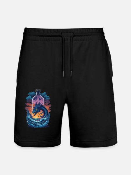 Dragon - Short de jogging bio TRAINER Stanley/Stella unisexe - noir