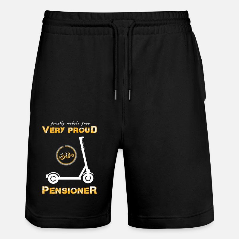 Pension de retraité mobile - Short de jogging bio TRAINER Stanley/Stella unisexe - noir