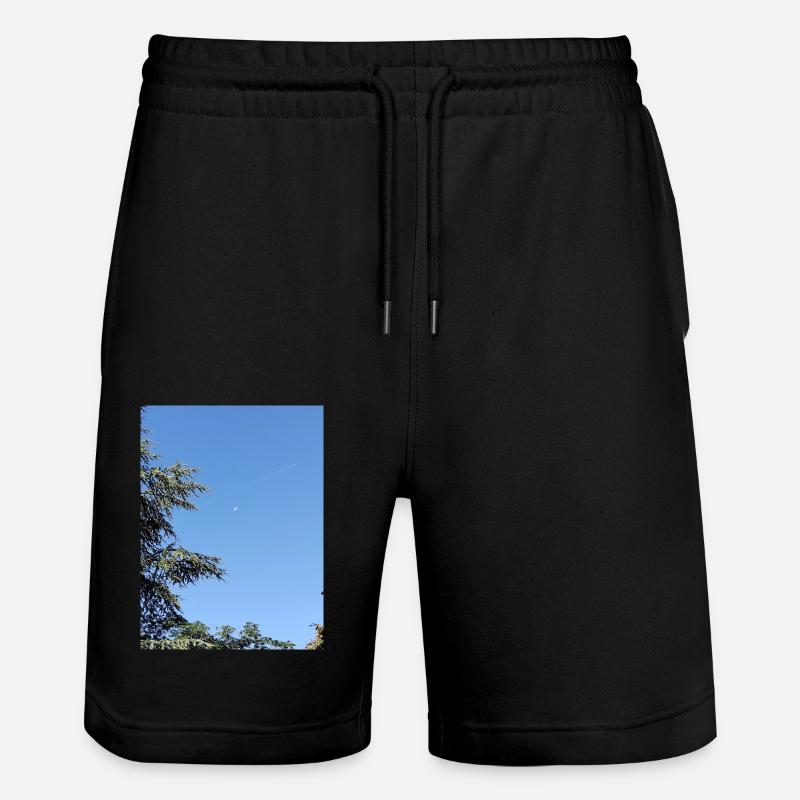 Lune matinale et avion - Short de jogging bio TRAINER Stanley/Stella unisexe - noir