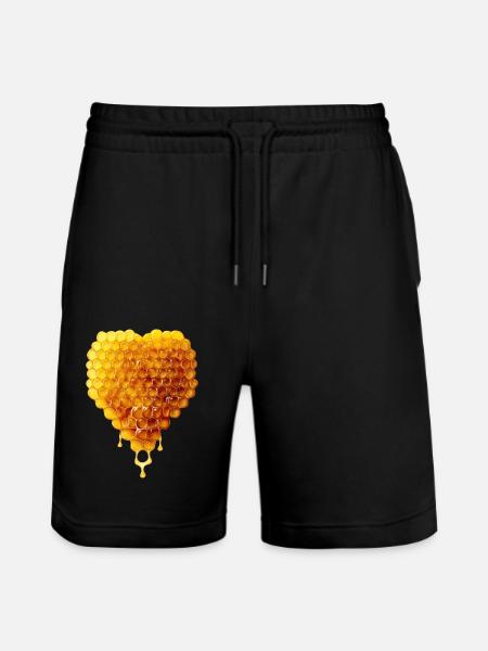 J’aime ... Miel - Short de jogging bio TRAINER Stanley/Stella unisexe - noir