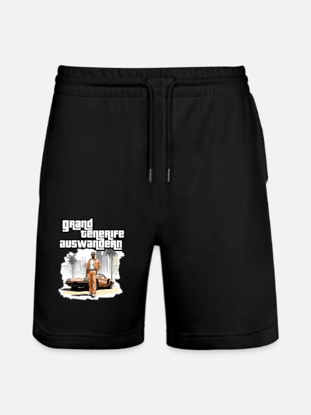 Tenerife GTA 2 - Stanley/Stella Unisex Bio Joggingshorts Trainer  - Schwarz
