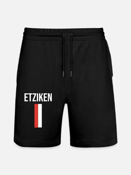 Etziken - Stanley/Stella Trainer Unisex Organic Jogging Shorts - black