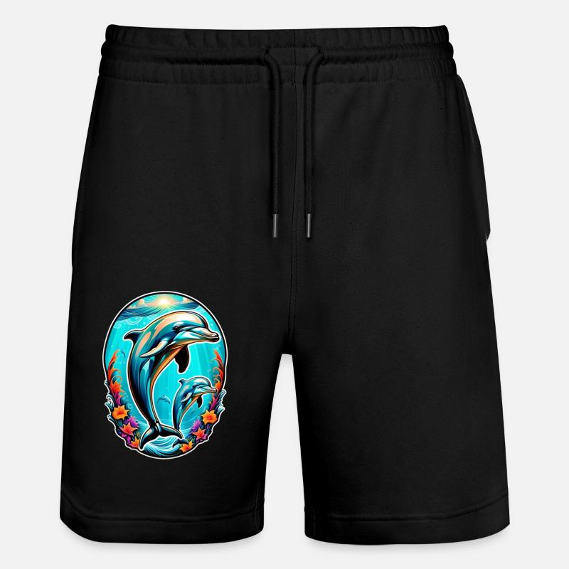 dauphin et ocean - Short de jogging bio TRAINER Stanley/Stella unisexe - noir