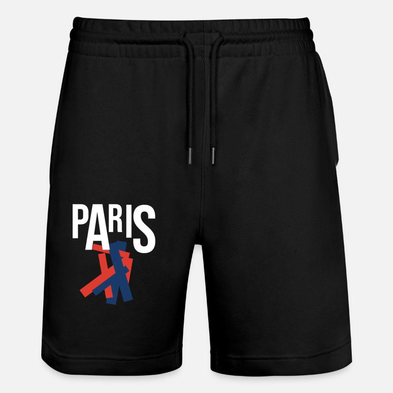 Souvenir créatif Paris - Short de jogging bio TRAINER Stanley/Stella unisexe - noir