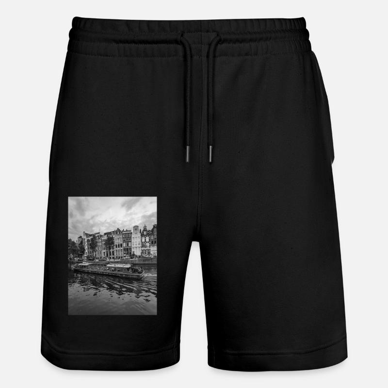 Amsterdam - Short de jogging bio TRAINER Stanley/Stella unisexe - noir