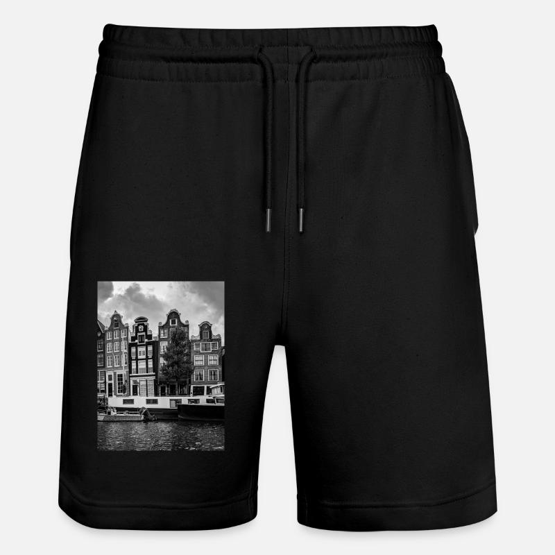 Amsterdam - Short de jogging bio TRAINER Stanley/Stella unisexe - noir