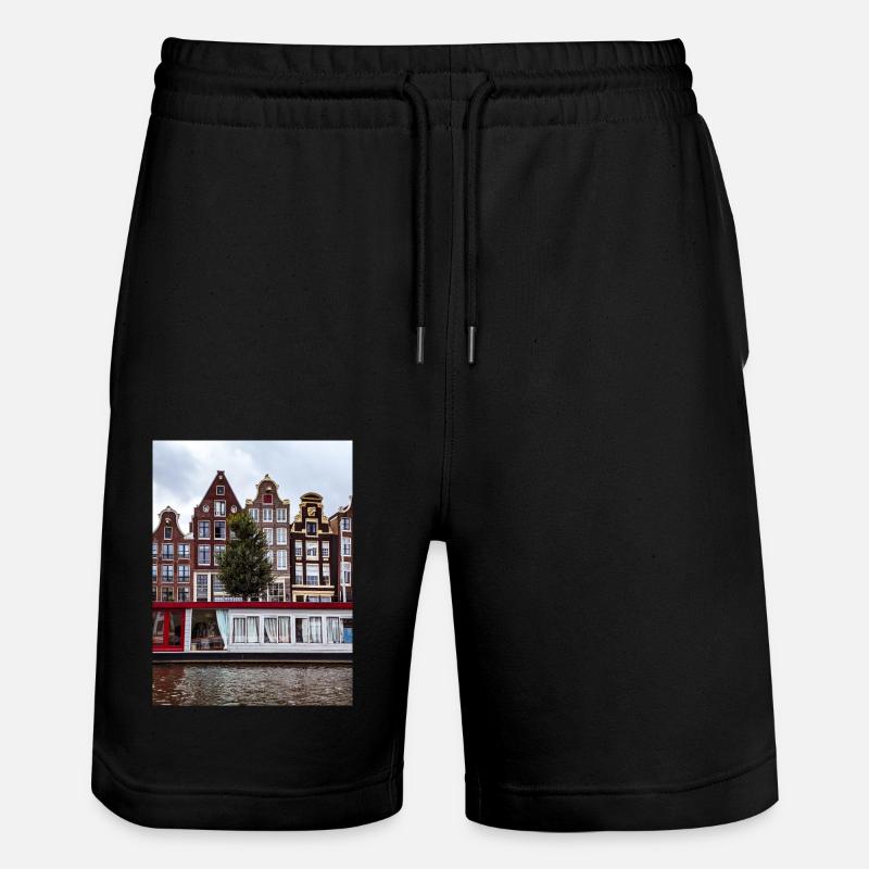 Amsterdam - Short de jogging bio TRAINER Stanley/Stella unisexe - noir